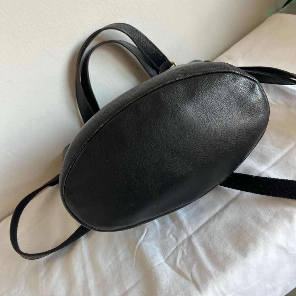 FOSSIL Black Leather Tote shoulder Bag crossbody Satchel Sydney Ryder Gemma Kyle - Picture 7 of 13